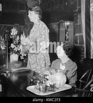 Eleanor Roosevelt s'exprimant à Washington, D.C., 1936. (BSLOC 2015 2 247) Banque D'Images