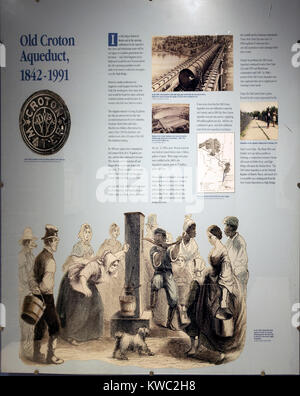 Ancien Aqueduc Croton museum de Caputo Community Centre Ossining NY Banque D'Images