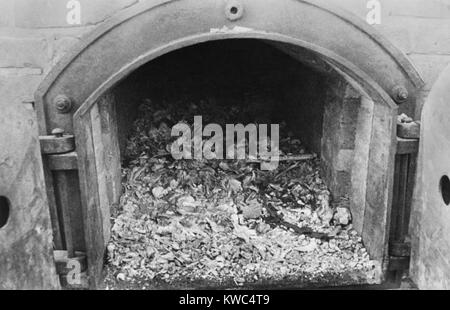 Four de crémation au camp de concentration de Majdanek/Lublin, Pologne. C'était le premier camp de la mort nazi libérés par les alliés, par l'armée russe le 24 juillet 1944, la Première Guerre mondiale 2. (BSLOC 2015 13 1) Banque D'Images