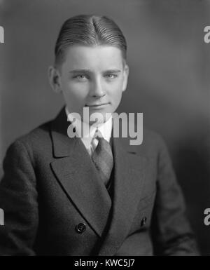 Calvin Coolidge Jr., plus jeune fils du président Calvin Coolidge, ca. 1923-24. Calvin Jr. est décédé le 7 juillet 1924 à l'âge de 16 ans d'un empoisonnement du sang provoqué par une plaquette. (BSLOC   162 15 2015) Banque D'Images