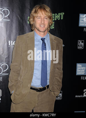 NEW YORK, NY - 04 OCTOBRE : Owen Wilson assiste à la 'Vice inhérent" pièce maîtresse Gala & Première Mondiale au cours du 52e Festival du Film de New York à l'Alice Tully Hall le 4 octobre 2014 à New York City People : Owen Wilson Banque D'Images