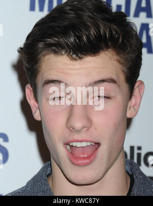 NEW YORK, NY - 18 novembre : Shawn Mendes assiste aux musiciens sur l'appel à l'espace de célébration du 15e anniversaire le 18 novembre 2014 à New York. People : Shawn Mendes Banque D'Images