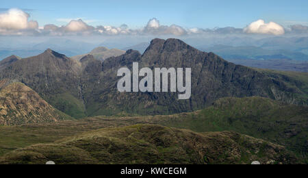 À partir de la BLA Bheinn Cuillin ridge Banque D'Images