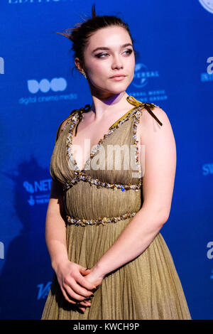 Florence Pugh au British Independent Film Awards le dimanche 10 décembre 2017 qui a eu lieu à l'ancienne marché de Billingsgate, Londres. Photo : Florence Pugh. Banque D'Images