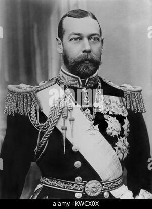 Le roi George V d'Angleterre, c. 1910, peu après son accession au trône (BSLOC 2017 1 81) Banque D'Images