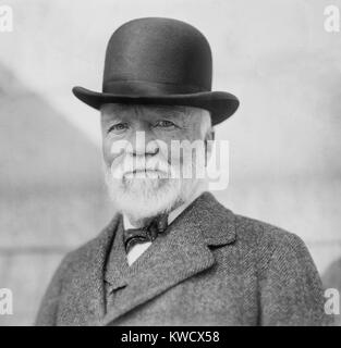 Andrew Carnegie au retour de sa visite annuelle à l'Europe, Paris, Octobre 17, 1913. (BSLOC 2017 2 179) Banque D'Images