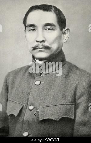 Sun Yat-sen, a été le premier Révolutionnaire Provisoire Président de la nouvelle République chinoise en 1912. Il a commencé son activité révolutionnaire dans les années 1890 (BSLOC 2017 2 72) Banque D'Images