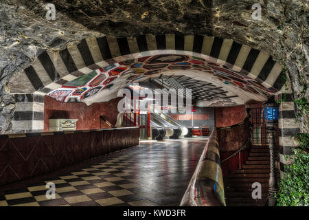 Kungstradgarden, métro, Stockholm, Suède, Europe Banque D'Images