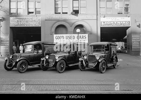 Semmes Motor Co. publicité bonne voiture, Prix et conditions Droit, acheter en toute confiance". Dans les années 1920, l'activité automobile de Washington D.C. a été une station-service, et a offert la peinture automobile et de finition (BSLOC   2016 10 117) Banque D'Images