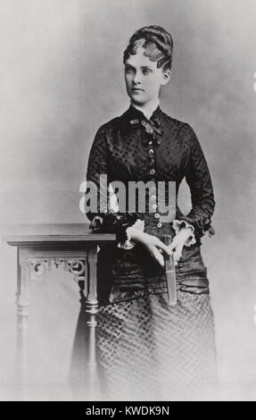 Alice Hathaway Lee Roosevelt Roosevelt Theodores, première épouse et mère d'Alice Roosevelt. Elle était mariée à Roosevelt depuis moins de 4 ans lorsqu'elle mourut en 1884 à l'âge de 23 (BSLOC 2017 6 78) Banque D'Images