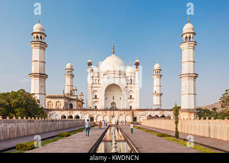 Bibi-qa-Maqbara est largement connu comme le mans pauvres Taj Aurangabad, Inde Banque D'Images