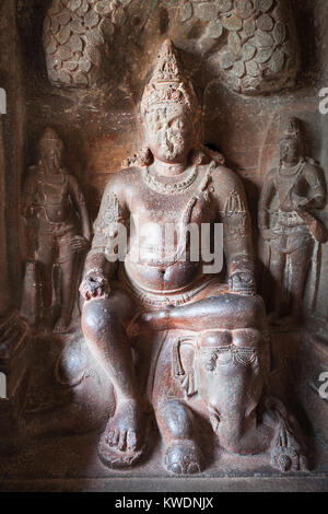 Les grottes d'Ellora près de Aurangabad, l'état de Maharashtra en Inde Banque D'Images