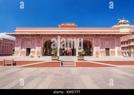 Diwan-i-Khas à l'intérieur de palais de la ville de Jaipur, Inde Banque D'Images