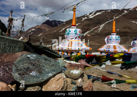 Col Kunzum pendant le voyage dans la vallée de Spiti, Himachal Pradesh Banque D'Images