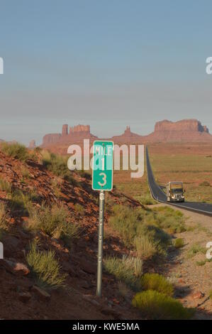 Forrest Point. Mille 13 route allant à Monument Valley. Le paradis de la géologie. Le 24 juin 2017. L'Utah. Aux Etats-Unis. USA. Banque D'Images