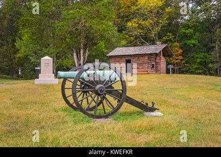 Chickamauga and Chattanooga National Military Park est situé dans la région de la Géorgie et le Tennessee et a été l'une des plus décisives de la guerre civile. Banque D'Images