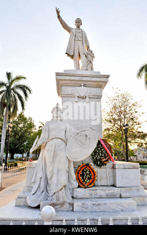 CIENFUEGOS, CUBA, le 8 mai 2009. La statue de Jose Marti dans la partie centrale de La Havane, Cuba, le 8 mai 2009. Banque D'Images