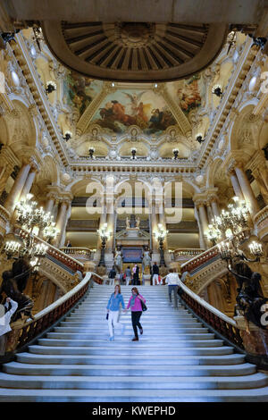 France, Paris, l'intérieur de l'Opéra Garnier Banque D'Images