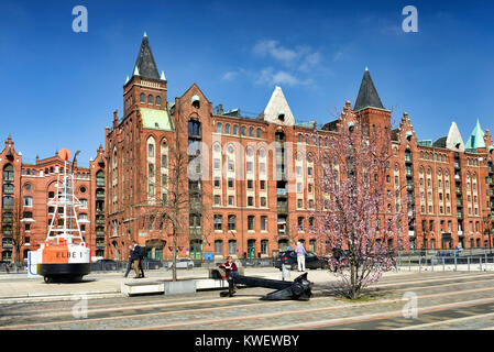 Dar-es-Salaam-Platz dans la ville portuaire de Hambourg, Allemagne, Europe, Dar-es-Salaam-Platz in der Hafencity von Hamburg, Deutschland, Europa Banque D'Images