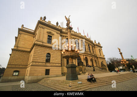 Rudolfinum, un hall d'exposition et de concert dans le centre de Prague, République Tchèque Banque D'Images