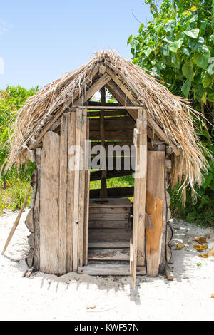 Toilettes sur l'île de mystère Aneityum Vanuatu Banque D'Images