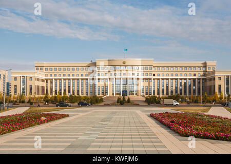 Ministère des Affaires étrangères bureaux du gouvernement dans un bâtiment administratif moderne de faible hauteur à Nur-Sultan (Astana), capitale du Kazakhstan Banque D'Images