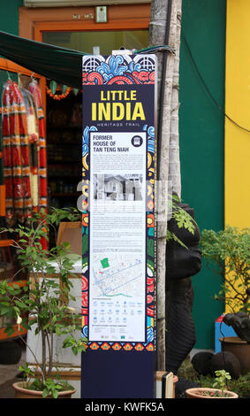 Little India à Singapour Banque D'Images