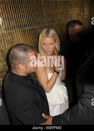 MIAMI BEACH, FL - le 14 novembre : L'actrice Gwyneth Paltrow et Modonna toy boy Alex Rodriguez cozzy jusqu'à l'intérieur de l'ouverture officielle de Fontainebleau Miami Beach le 14 novembre 2008 à Miami Beach, en Floride. People : Gwyneth Paltrow, Alex Rodriguez Banque D'Images