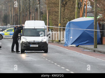 Dundalk, Irlande. 3 janvier, 2018. Possible Attaque terroriste Dundalk, Irlande. Credit : RollingNews.ie/Alamy Live News Banque D'Images