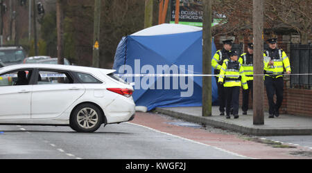 Dundalk, Irlande. 3 janvier, 2018. Possible Attaque terroriste Dundalk, Irlande. Credit : RollingNews.ie/Alamy Live News Banque D'Images