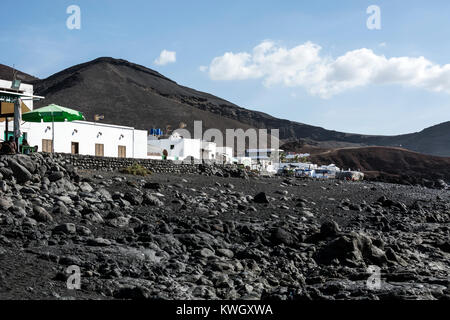 El Golfo, Lanzarote, îles Canaries, Espagne. Banque D'Images