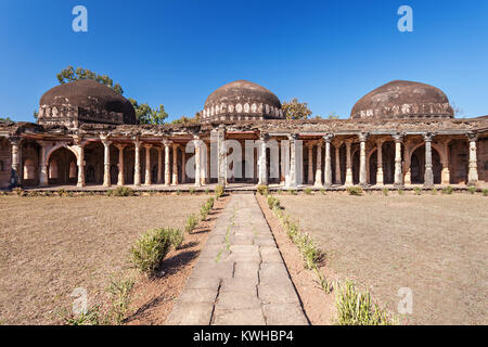 Ancienne mosquée à Mandu, Madhya Pradesh, Inde Banque D'Images