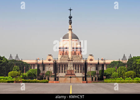 Rashtrapati Bhavan est la résidence officielle du Président de l'Inde Banque D'Images