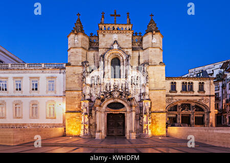 Le Monastère de Santa Cruz (Monastère de la Sainte Croix) est un Monument National à Coimbra, Portugal Banque D'Images