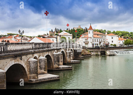 Le centre-ville de Tomar, District de Santarem au Portugal Banque D'Images