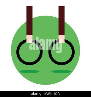 Les anneaux volants Gymnastic Stuff Vector Illustration Graphic Design Illustration de Vecteur