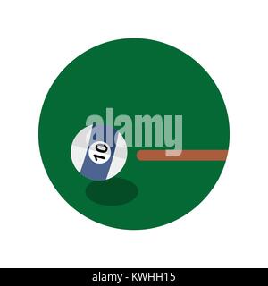 Billard Jeu Shot Sport Emblème Vector Illustration Graphic Design Illustration de Vecteur