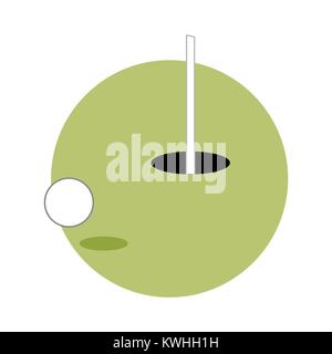 Jeu de Golf Sport Emblème Cercle Vector Illustration Graphic Design Illustration de Vecteur