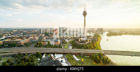 Medienhafen de Düsseldorf en Allemagne Banque D'Images