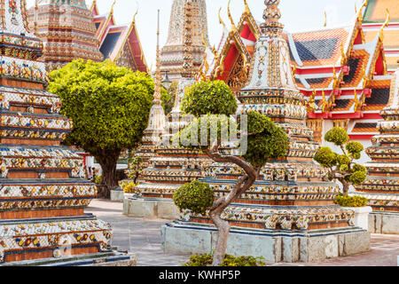 Wat Pho à Bangkok, monument de la Thaïlande Banque D'Images