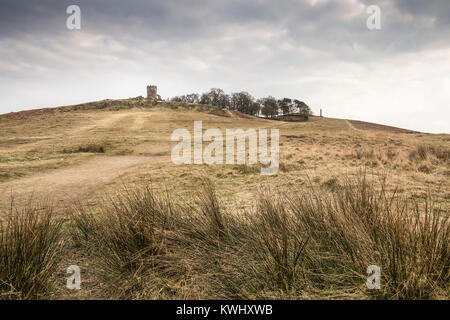 Une image prise sur une journée grise montrant le paysage dans Bradgate Park, Leicestershire, Angleterre Royaume-uni. Banque D'Images