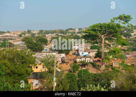 Petite ville de Senya Beraku, Gold Coast, Région du Centre, le Ghana, l'Afrique Banque D'Images