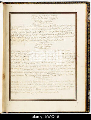 Page tirée du *Journal de Louis XVI*, conservée aux Archives nationales, documentant les écrits personnels du roi Louis XVI et les notes historiques de son règne en France au XVIIIe siècle. Banque D'Images