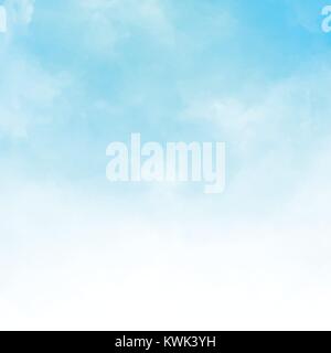 Détail des nuages blancs dans le ciel bleu vector illustration background with copy space Illustration de Vecteur