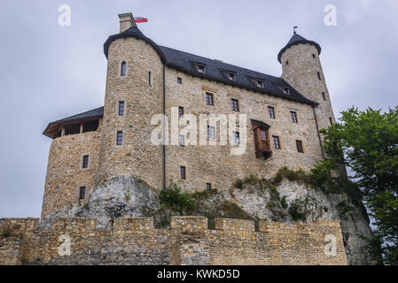 Château du 14ème siècle entièrement restauré dans Szczecin village, partie du château dans les nids d'Aigles système voïvodie de Silésie dans le sud de la Pologne Banque D'Images