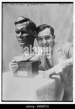 "L'ach de Paris' & Lindbergh bust (LOC) (25839545544) Banque D'Images