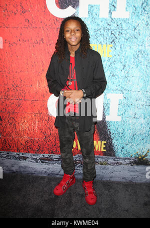 Los Angeles, CA, USA. 3 janvier, 2018. Michael Epps, au 29e première de Showtime's "le Chi" au centre-ville d'indépendants dans Los Angeles, Californie le 3 janvier 2018. Credit : Faye Sadou/media/Alamy Punch Live News Banque D'Images