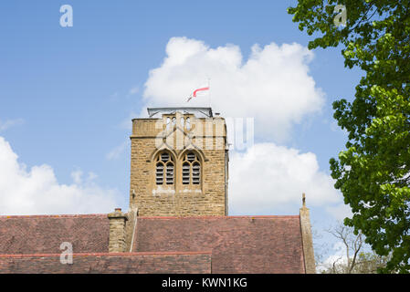 Sainte Trinité et l'église Saint Thomas de Canterbury, Ettington Warwickshire, Angleterre, Royaume-Uni Banque D'Images