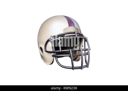 3d illustration d'un football helmet isolé sur fond blanc Banque D'Images