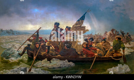 Washington Crossing the Delaware, Emanuel Leutze, 1851, Metropolitan Museum of Art, Manhattan, New York City, USA, Amérique du Nord Banque D'Images